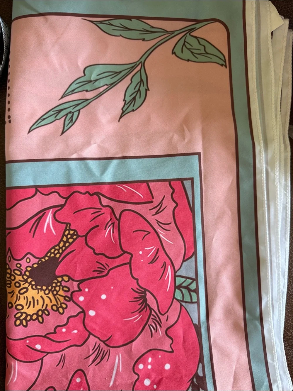 The Burned Bridge Wall Tapestry in Pink and Blue